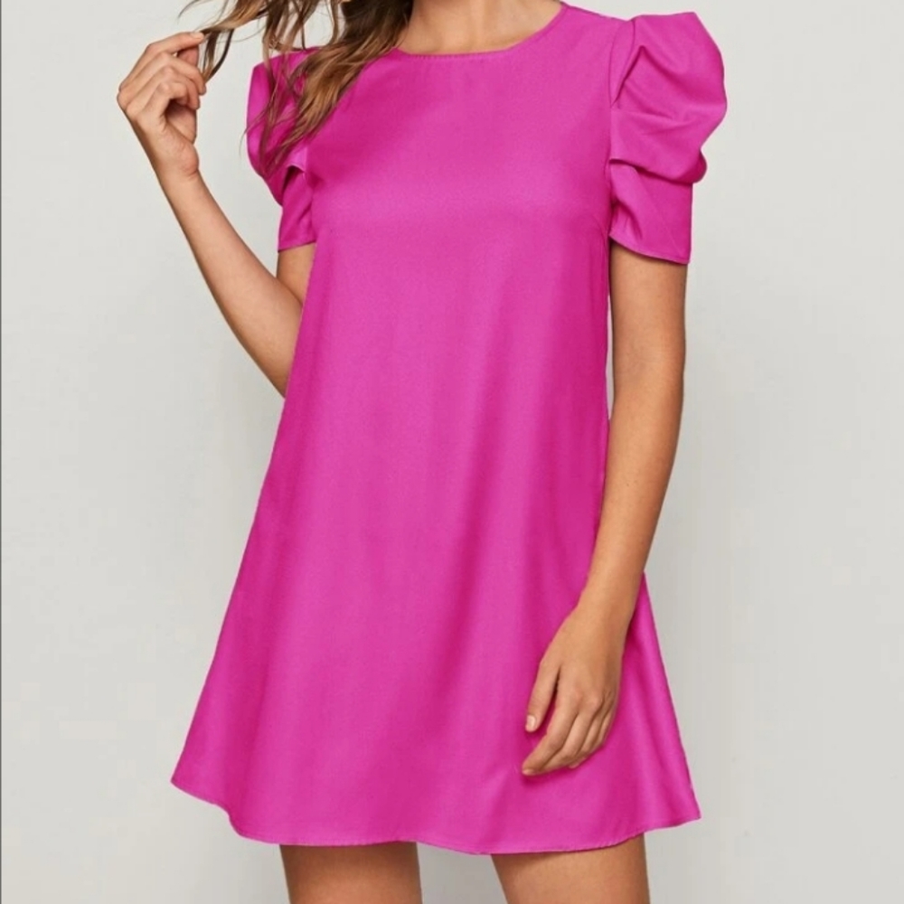 Hot Pink Casual Mini dress 😍